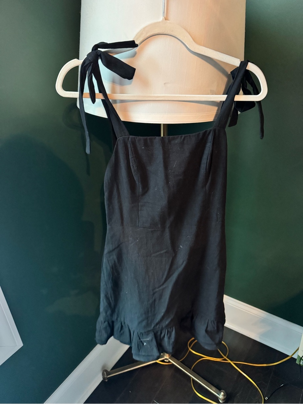 Showpo Black Mini Dress with Tie Straps